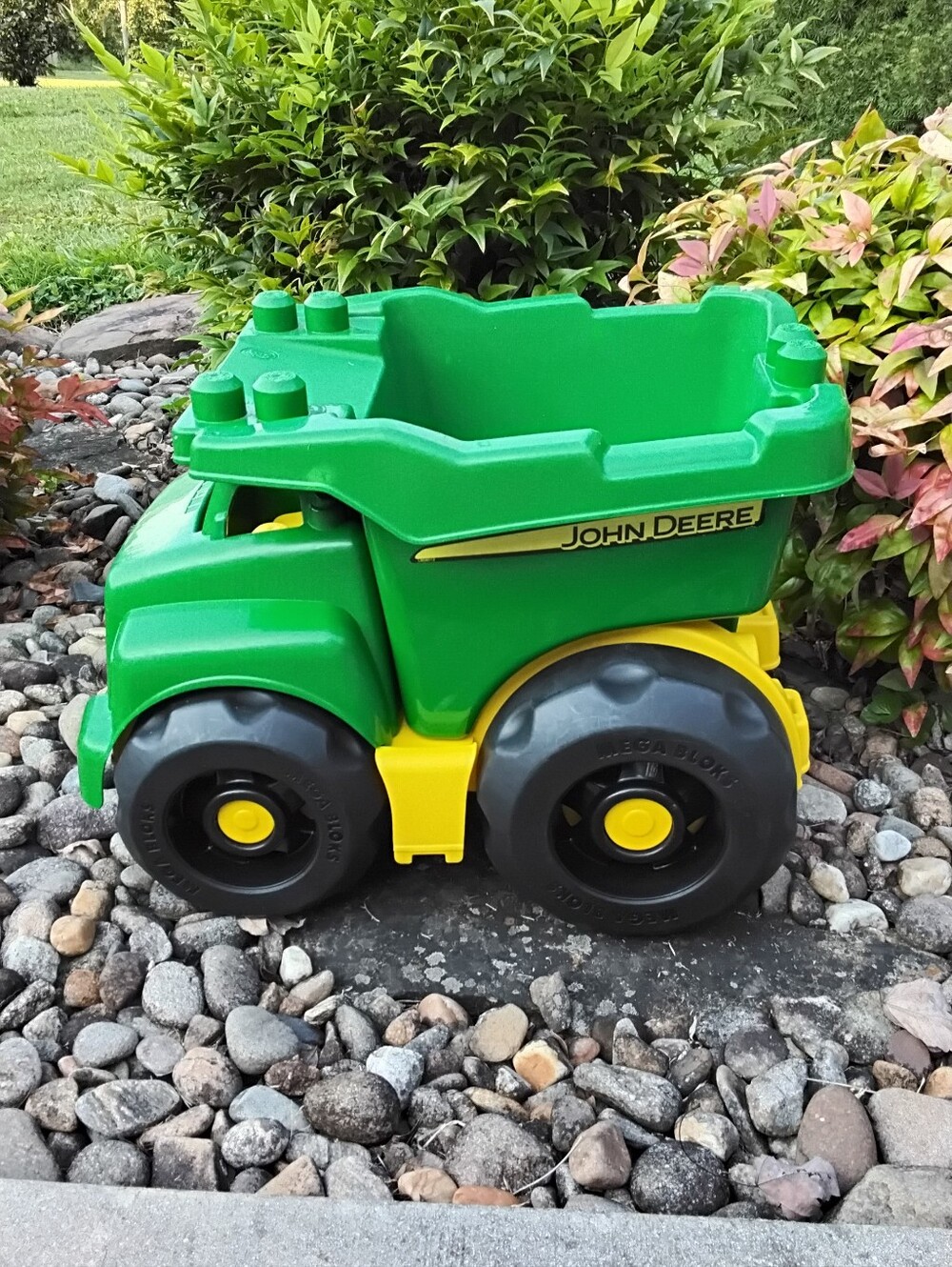 John Deere Green and Yellow Mega Block Large Toy Dump Truck